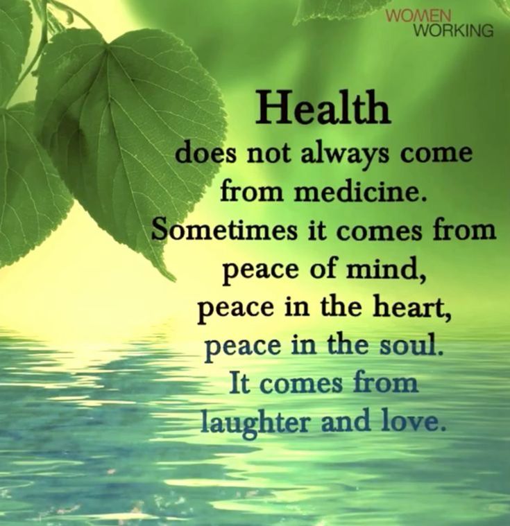 Health Also Comes From The Mind