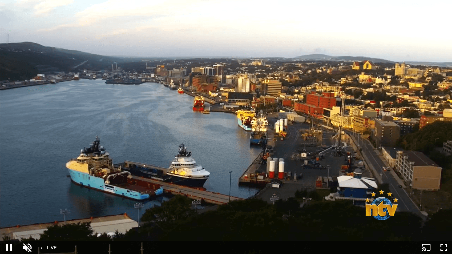 Screenshot St. John's Harbour NTV Webcam Sept 11 2024