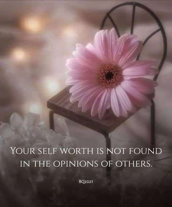 Poster: Your self worth is not found in the opinions of others