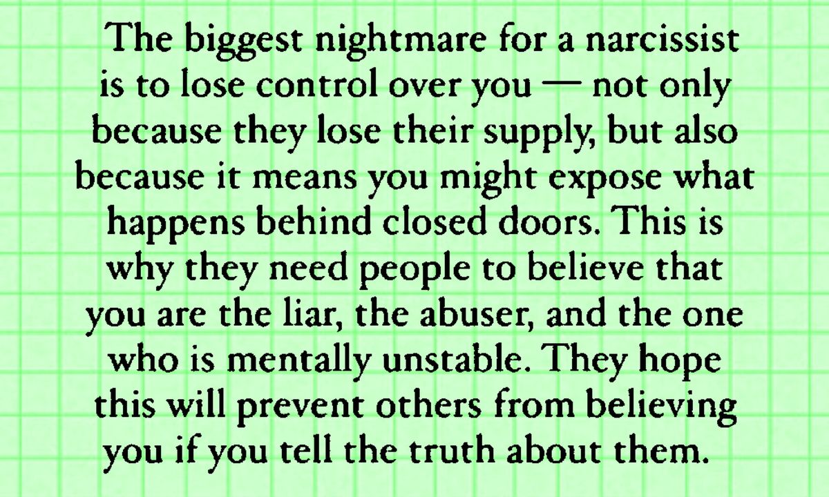 The Biggest Nightmare For a Narcissist