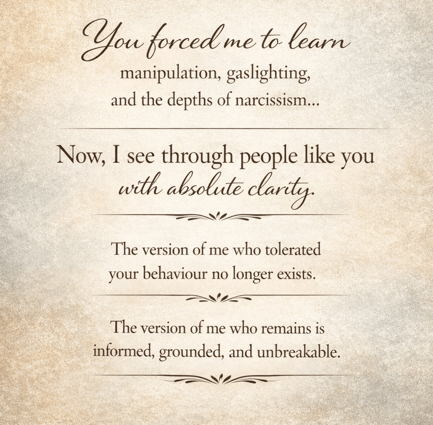 You Forced Me to Learn