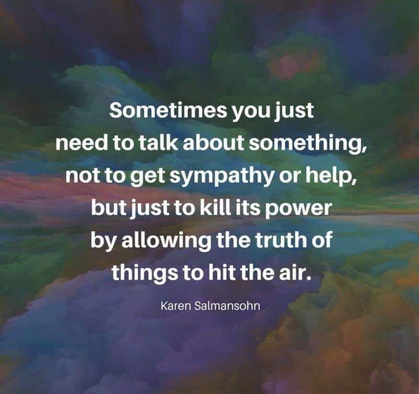 Sometimes You Just Need To Talk About Something